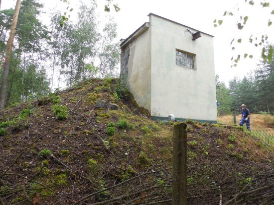 Zemní vodojem Srbsko - před rekonstrukcí