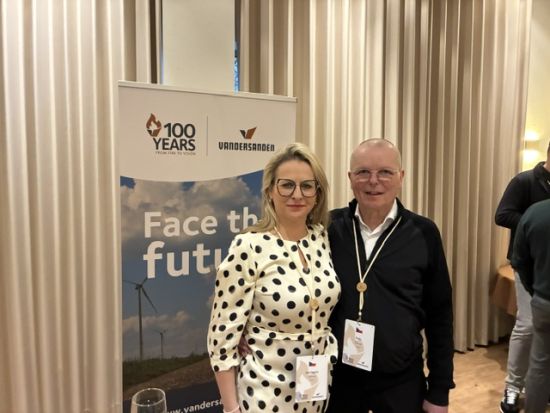 LIPEA na oslavách 100. výročí společnosti Vandersanden v Belgii./ Michaela Kličková a Ing. Petr Viewegh