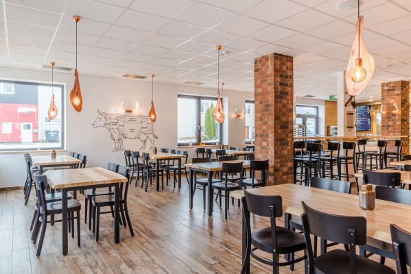 LIPEA - cihlový pásek R 658 NF 11 sintra ardor belino/ obkladový pásek/reference Bistro - Řeznictví Landa Česká Lípa/ pásky do interiéru/www.lipea.cz