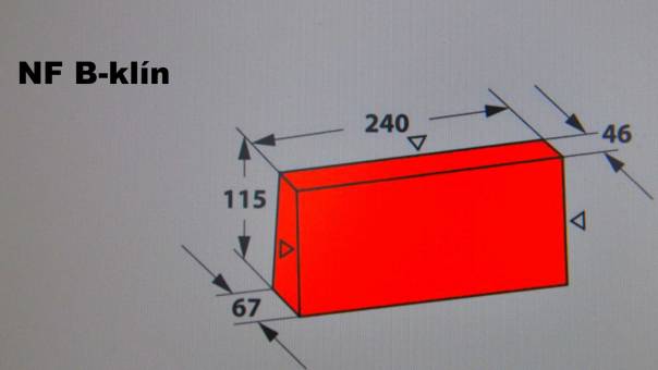 KANALIZAČNÍ CIHLA NF B-klín