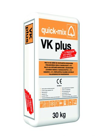 VK plus - zdící a současně spárovací hmota pro cihly s nasákavostí > 10%